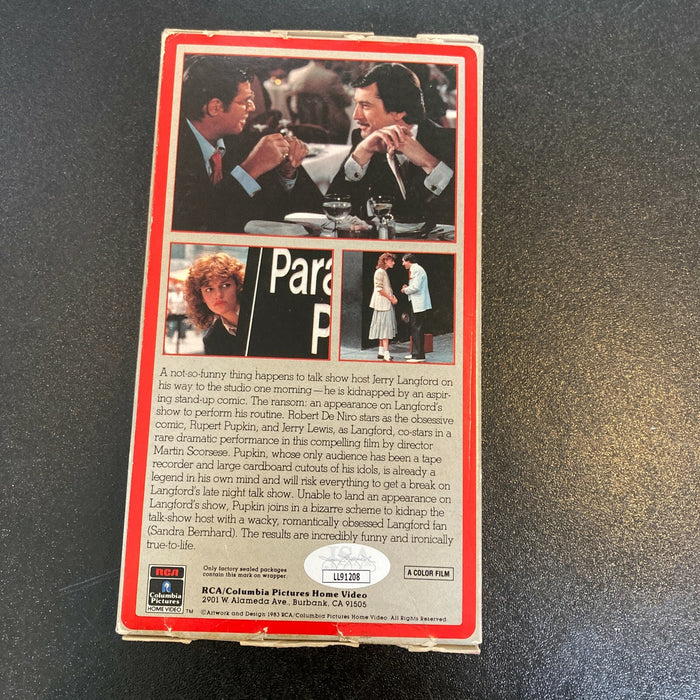 Martin Scorsese Signed Autographed King Comedy VHS Movie With JSA COA