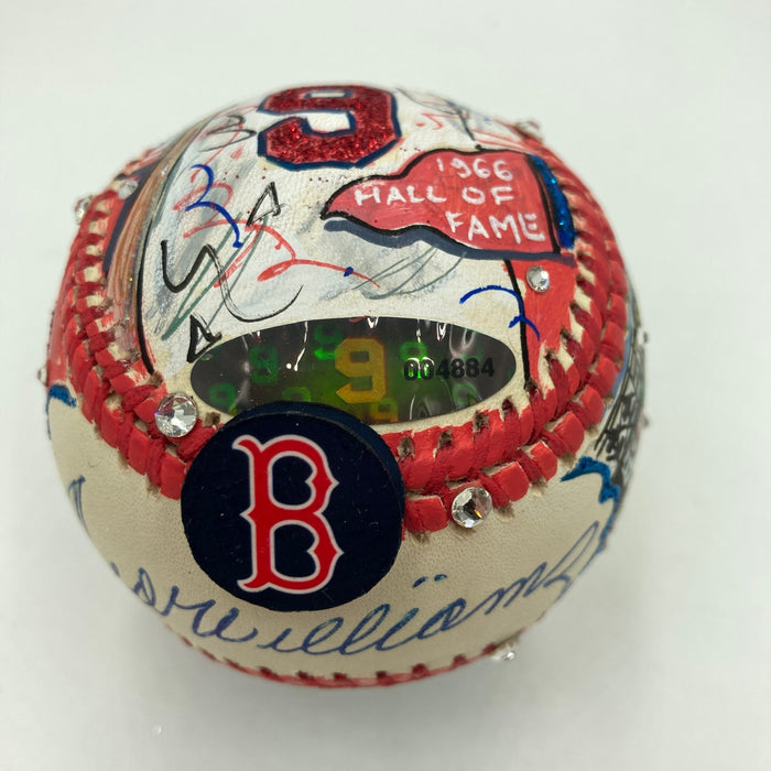 Ted Williams Signed Charles Fazzino Pop Art Baseball PSA DNA RARE