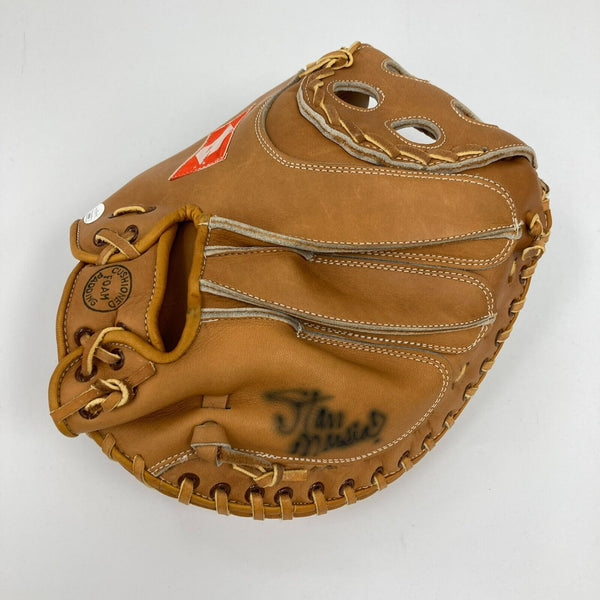 Stan Musial Signed Vintage Stan The Man Game Model Baseball Glove JSA COA