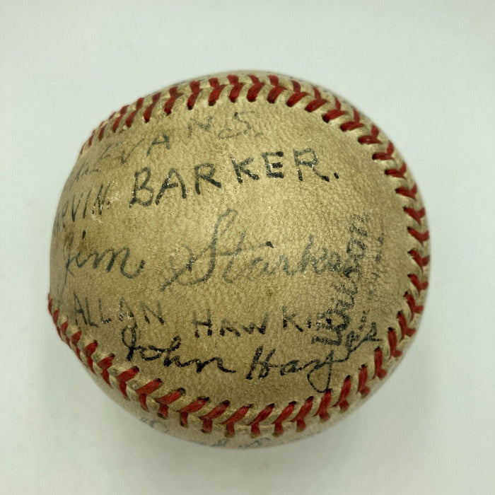 RARE 1940 New York Black Yankees Negro League Team Signed Baseball PSA DNA COA