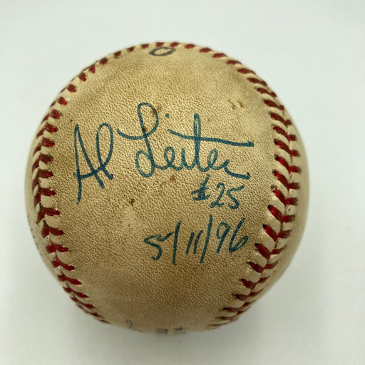 Al Leiter No Hitter Signed Game Used Baseball May 11, 1996 JSA COA