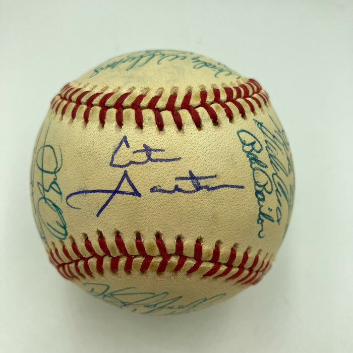 1993 Toronto Blue Jays World Series Champs Team Signed Baseball JSA COA