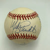 Mickey Mantle Willie Mays Hank Aaron 500 Home Run Signed Baseball PSA DNA