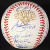 2009 New York Yankees Team Signed World Series Baseball Derek Jeter JSA COA