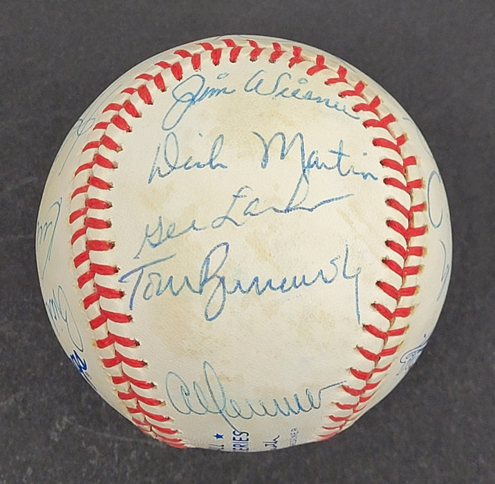 1987 Minnesota Twins World Series Champs Team Signed W.S. Baseball JSA COA