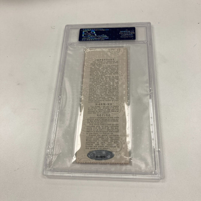 Pete Rose Signed 1975 World Series Game 5 Ticket PSA DNA