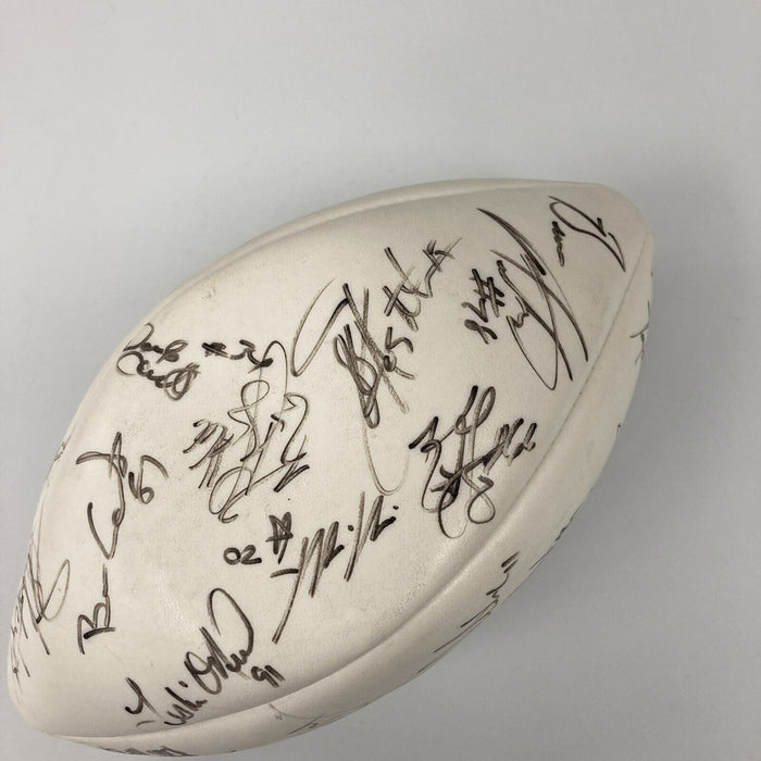1995 Pro Bowl Team Signed NFL Wilson Game Football John Elway
