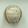1966 Chicago Cubs Team Signed Baseball Ernie Banks Billy Williams Ron Santo JSA