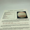1954 New York Giants World Series Champs Team Signed Baseball Willie Mays JSA