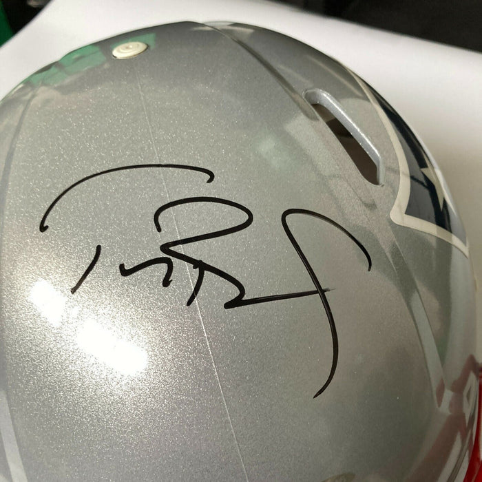 Tom Brady UDA Signed New England Patriots Authentic Game Model Helmet Upper Deck