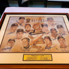 Beautiful Gold Glove Winners Club Signed Large Lithograph With Gary Carter