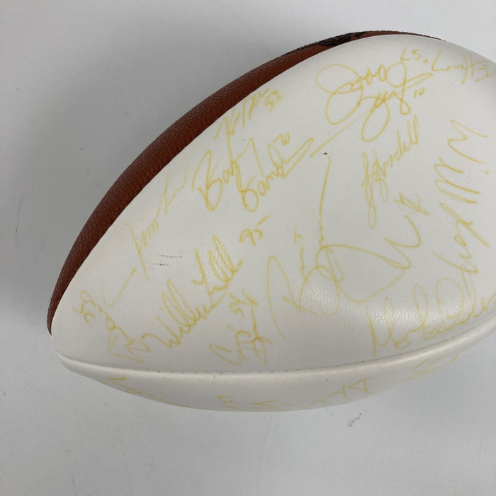 1996 Pro Bowl Team Signed Football 50 Sigs Reggie White Barry Sanders Favre