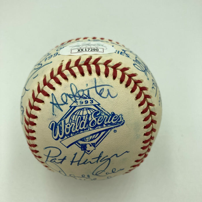 1993 Toronto Blue Jays World Series Champs Team Signed Baseball JSA COA