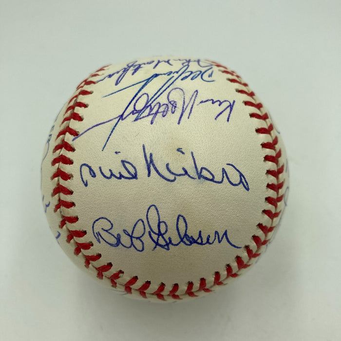 Beautiful No Hitter Pitchers Multi Signed Baseball 18 Sigs With Sandy Koufax JSA