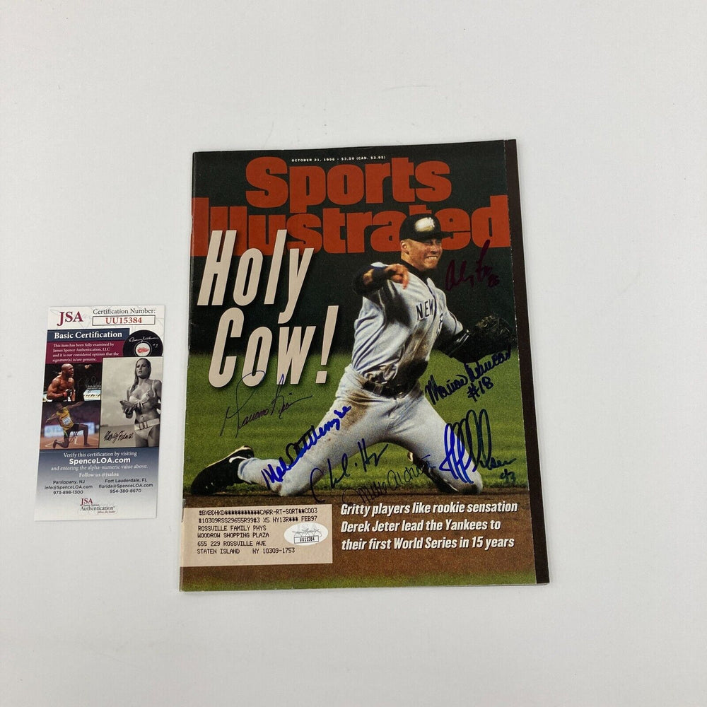 Mariano Rivera New York Yankees Signed 1996 Sports Illustrated Magazine JSA COA