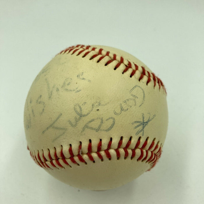 Julie Budd Singer Signed Autographed Baseball