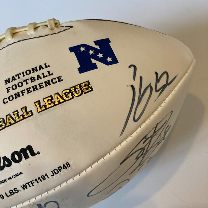 2012 Pro Bowl NFC Team Signed Football Drew Brees Charles Woodson JSA COA