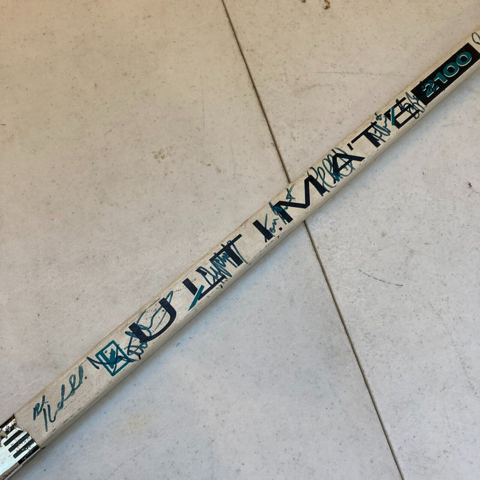 Wayne Gretzky 1991-92 Los Angeles Kings Team Signed Hockey Stick Beckett COA