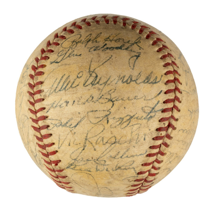 1951 Yankees World Series Champs Team Signed Baseball Mickey Mantle Rookie JSA