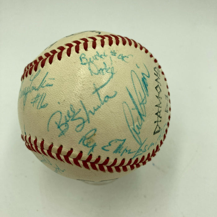 1984 Michigan Wolverines Team Signed College World Series Game Baseball JSA COA