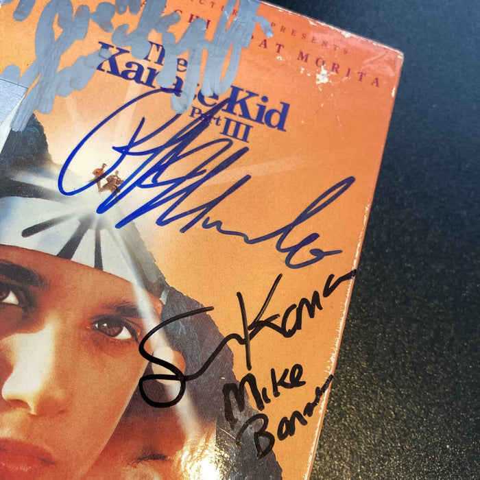 Ralph Macchio Martin Kove Sean Kanan Thomas Griffith Signed Karate Kid VHS JSA
