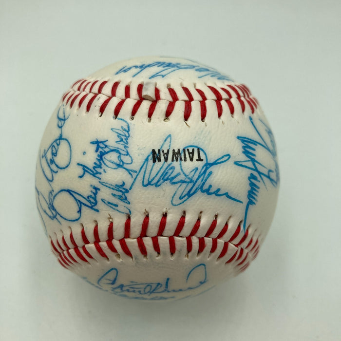 1985 - 1986 New York Mets Team Signed Baseball 28 Sigs With Gary Carter