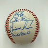 Derek Jeter Mariano Rivera Pre Rookie 1995 Columbus Clippers Signed Baseball JSA