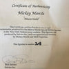 Rare Mickey Mantle Signed Original Salvino Mastermold #3/8 Foot Damaged With COA
