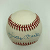 Beautiful Mickey Mantle Signed American League Baseball PSA DNA Graded MINT 9