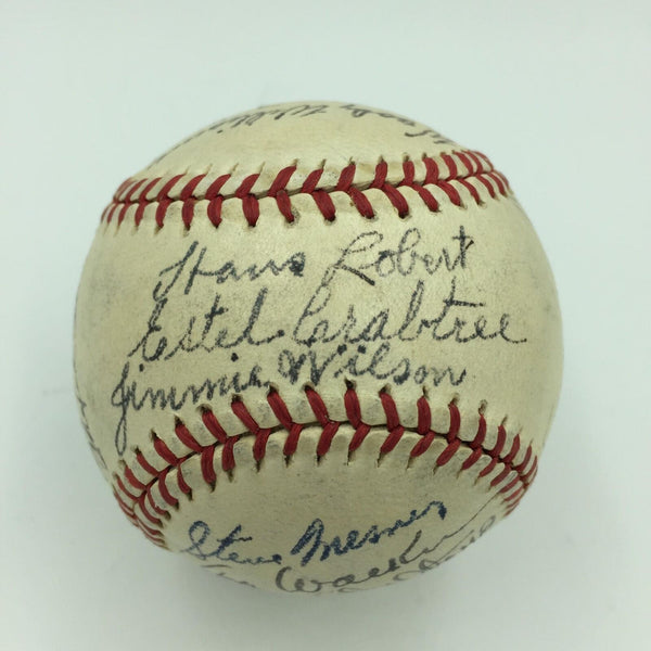 Beautiful 1944 Cincinnati Reds Team Signed National League Baseball With JSA COA