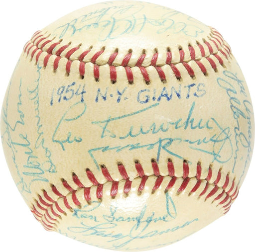 The Finest 1954 New York Giants World Series Champs Team Signed Baseball PSA DNA