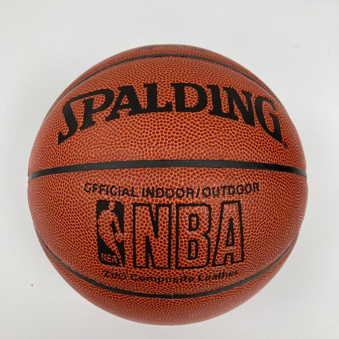 George Mikan HOF 1959 Signed Spalding NBA Basketball PSA DNA Graded 9 MINT