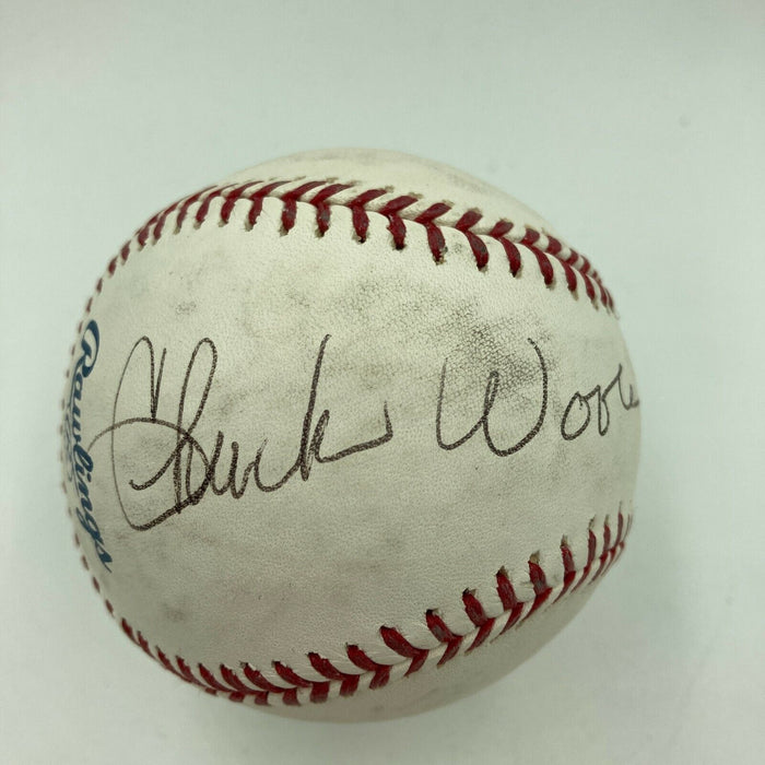 Chuck Woolery Signed Autographed Major League Baseball Celebrity JSA COA