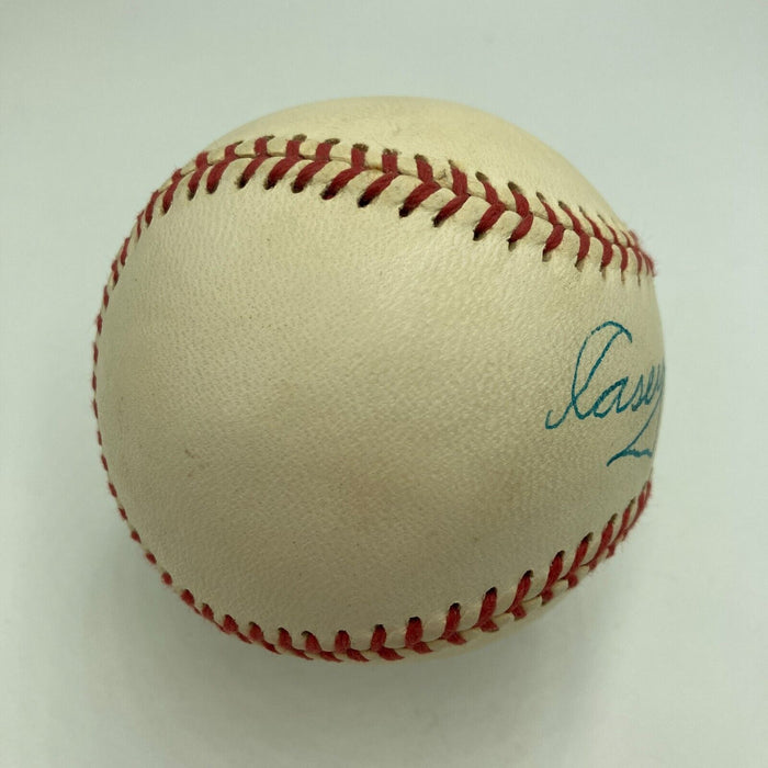 The Finest Casey Stengel Single Signed American League Baseball JSA COA