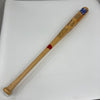 Cubs HOF Signed Bat Ernie Banks Greg Maddux Ryne Sandberg Sammy Sosa Dawson JSA