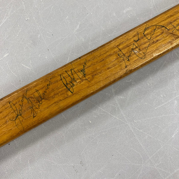 1961-1962 Toronto Maple Leafs Stanley Cup Champs Team Signed Hockey Stick JSA