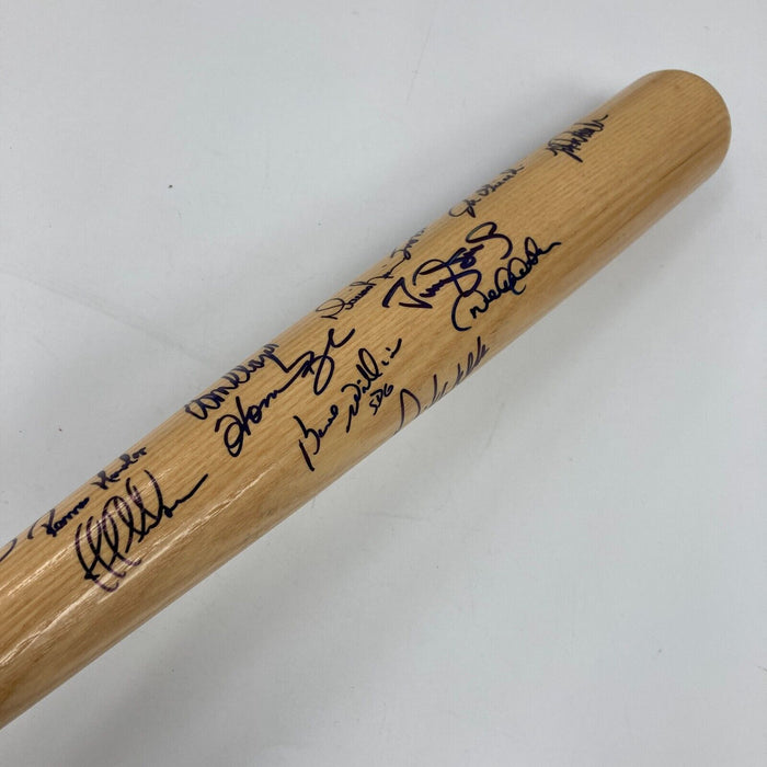 1998 NY Yankees WS Champs Team Signed Bat Derek Jeter Mariano Rivera JSA COA