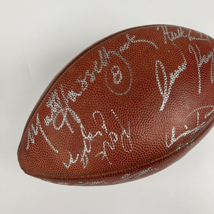 Seattle Seahawks Team Signed NFL Game Used Wilson Football Matt Hasselbeck
