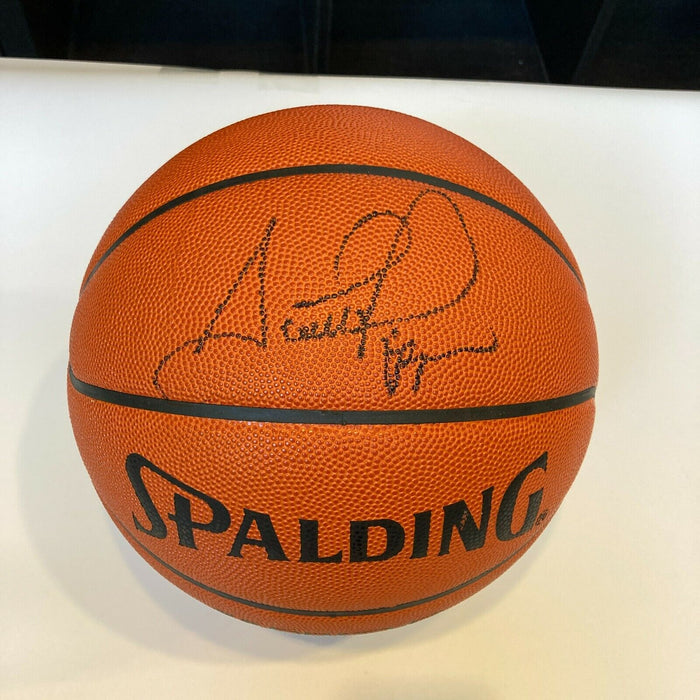 Scottie Pippen Signed Spalding Official NBA Game Basketball With JSA COA
