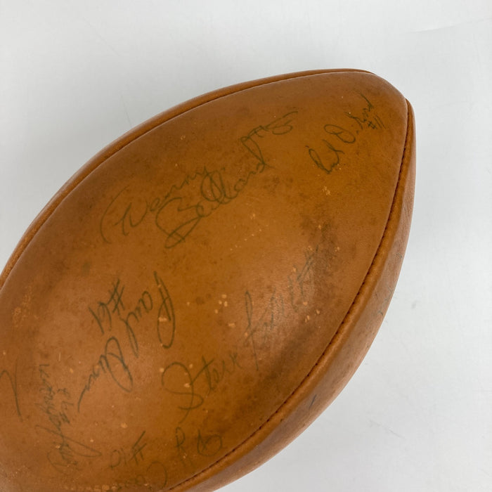 Dan Marino Pre Rookie 1980 Pittsburgh Panthers Team Signed Football JSA COA