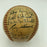 1948 Cleveland Indians W.S. Champs Team Signed Baseball Satchel Paige JSA COA