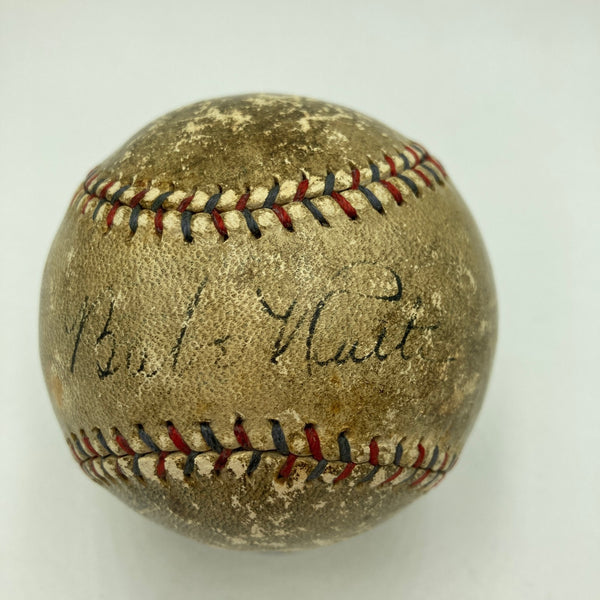 Babe Ruth Single Signed 1920's Official American League Baseball JSA COA Auto