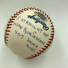 Duke Snider Signed Heavily Inscribed Career STAT Baseball Reggie Jackson COA