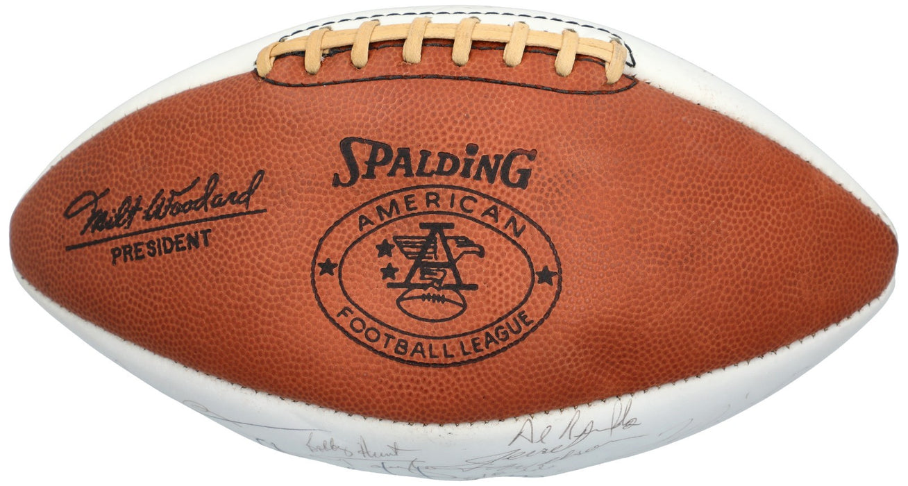 1966 Kansas City Chiefs AFL Champs Team Signed Spalding Game Football PSA DNA