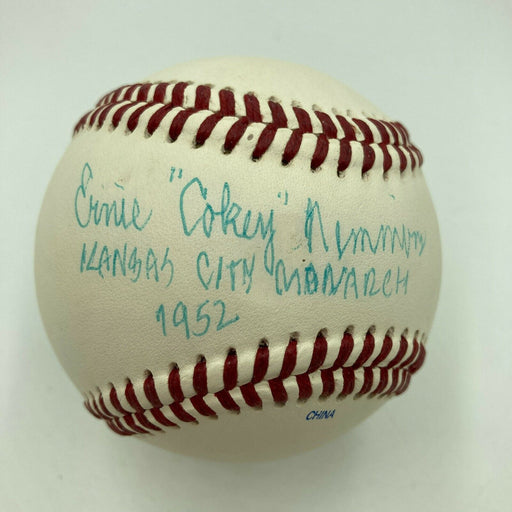 Ernie Nimmons Negro League Legend Signed Baseball JSA COA