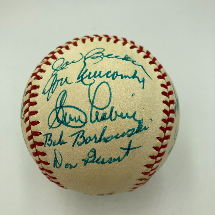 1955 Brooklyn Dodgers World Series Champs Team Signed Baseball Sandy Koufax JSA