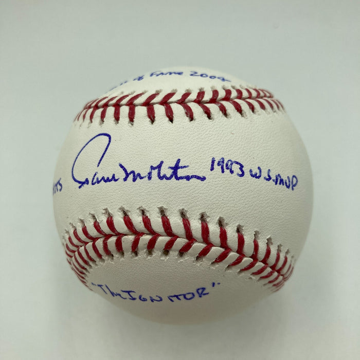 Paul Molitor Signed Official Major League STAT Baseball PSA DNA GEM MINT 10