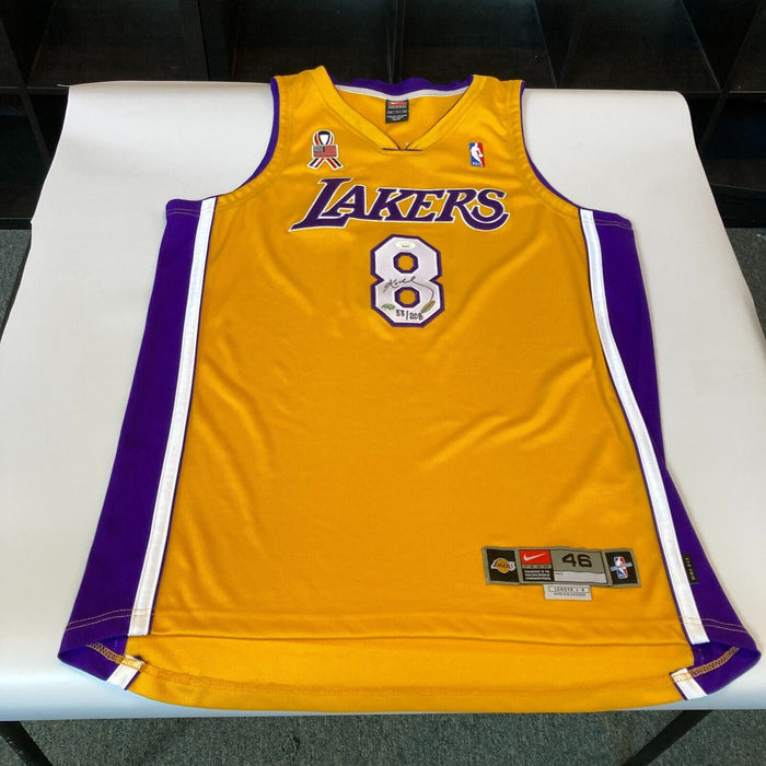 Kobe Bryant Signed 2000-01 Pro Cut Los Angeles Lakers Jersey UDA & JSA MINT 9