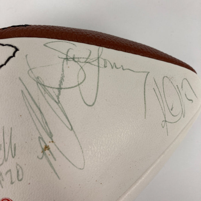 1994 San Francisco 49ers Super Bowl Champs Team Signed Football JSA COA