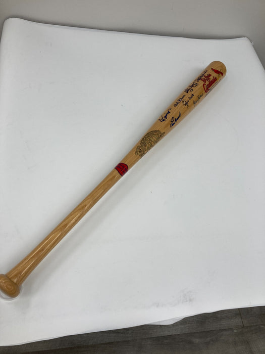 St. Louis Cardinals HOF Legends Signed Bat Stan Musial 8 Sigs Beckett COA